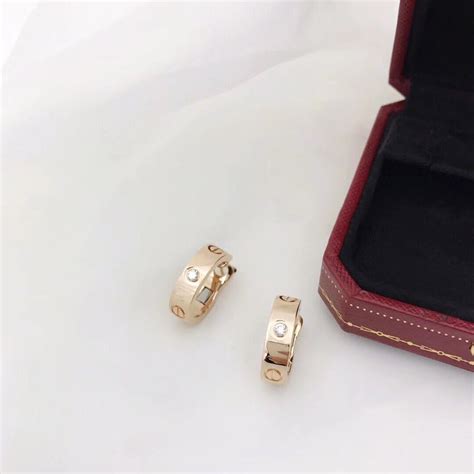 cartier love earrings replica|cartier love earrings full diamond.